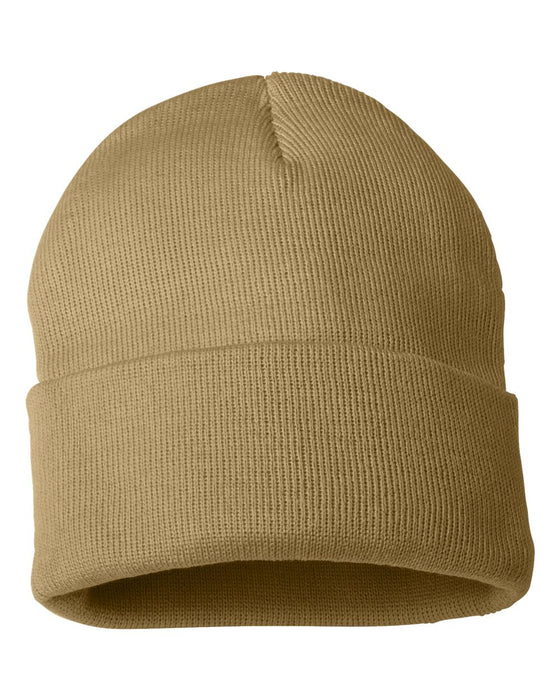 Sportsman Solid 12in Cuffed Beanie