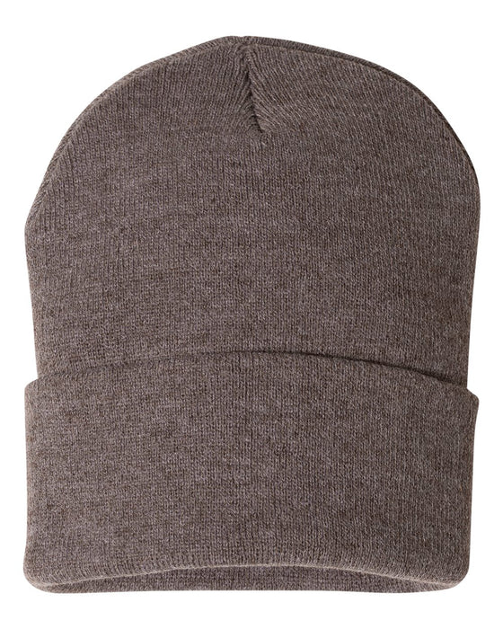 Sportsman Solid 12in Cuffed Beanie