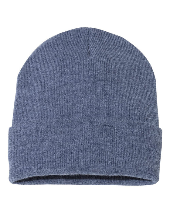 Sportsman Solid 12in Cuffed Beanie