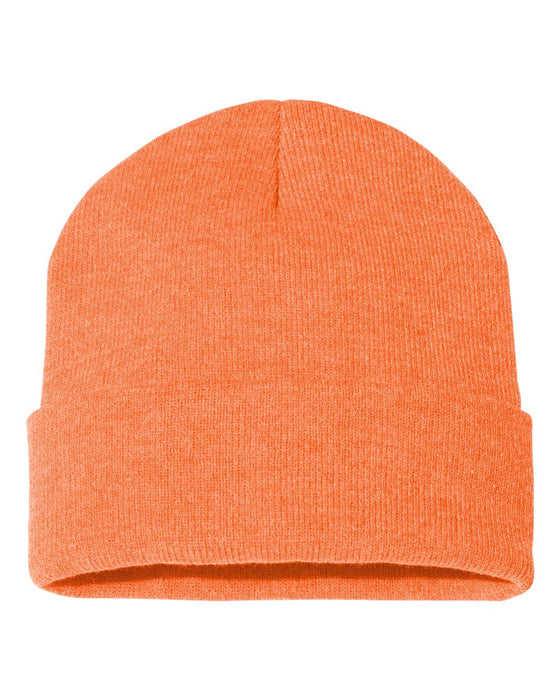 Sportsman Solid 12in Cuffed Beanie