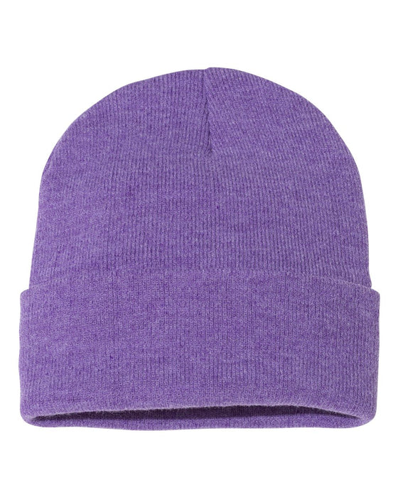 Sportsman Solid 12in Cuffed Beanie