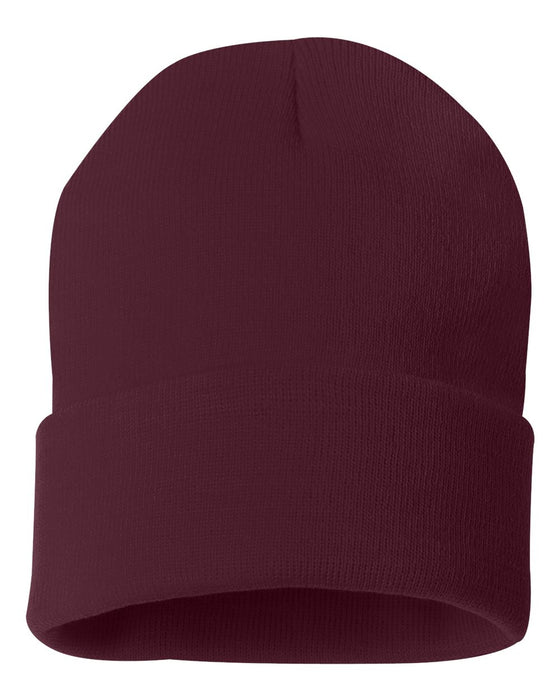 Sportsman Solid 12in Cuffed Beanie