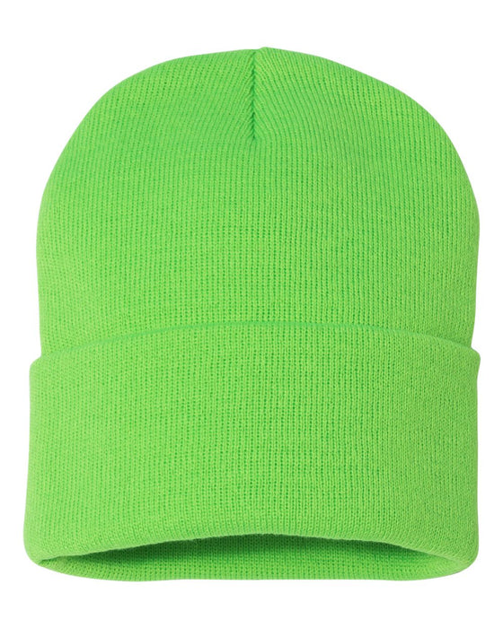 Sportsman Solid 12in Cuffed Beanie