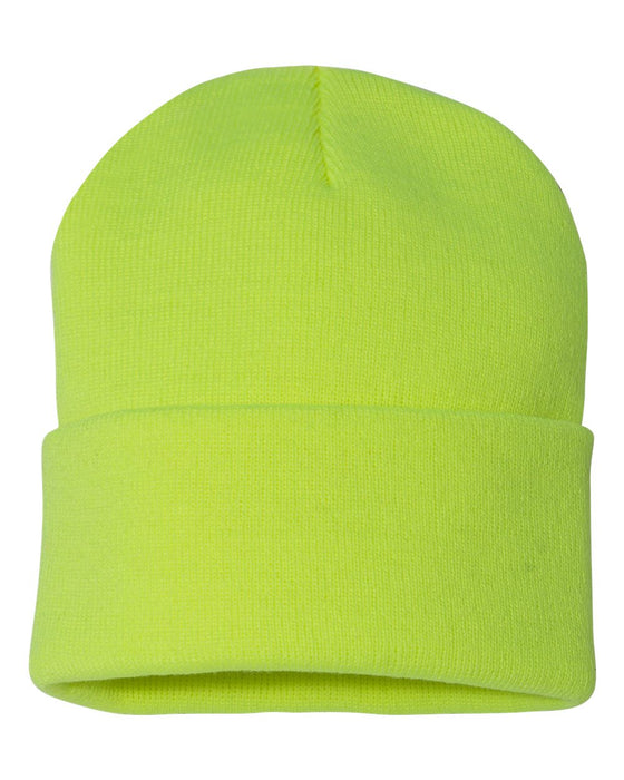 Sportsman Solid 12in Cuffed Beanie