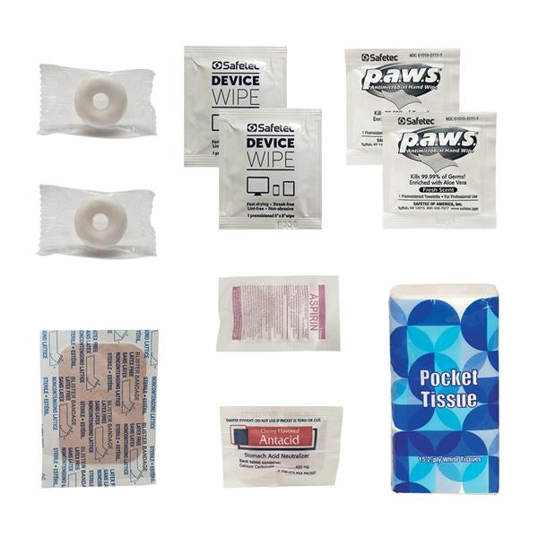 Tradeshow Safety & First Aid Kit in a Resealable Plastic Bag