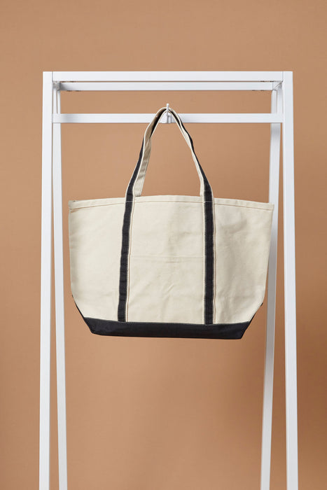X Large Harbor Beach Tote Bag (Zip Top) - 20 Oz Natural Canvas (24 x 15 x 8.5)