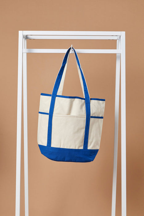 Navigator Cruise Tote Bag - 16 Oz Natural Canvas (20 x 16 x 7)
